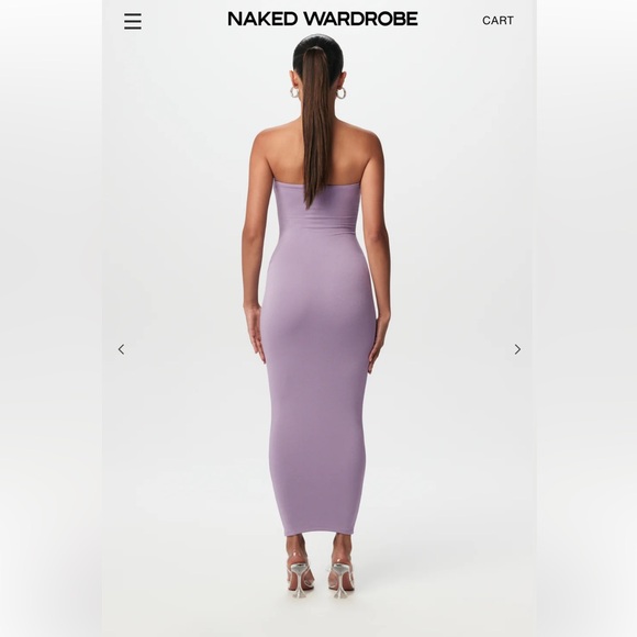 Naked Wardrobe maxi tube dress in iris 🪻💜 - Picture 2 of 5